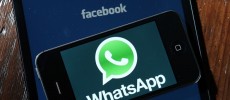 Facebook and WhatsApp logos 