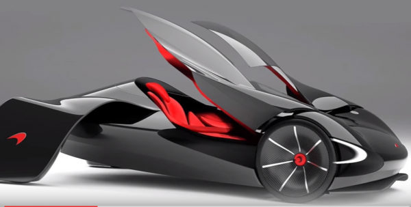 A Futuristic concept car