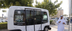 Dubai launches driverless bus.