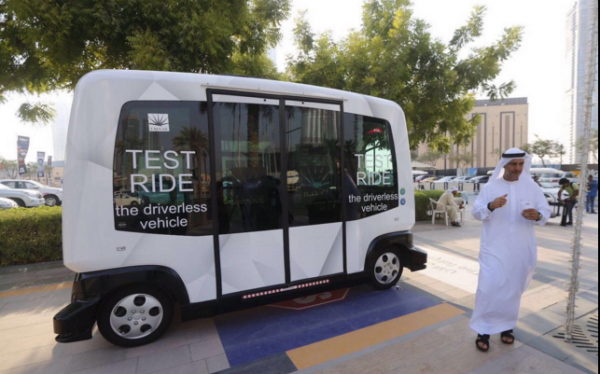 Dubai launches driverless bus.