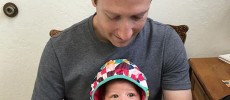 Mark Zuckerberg and Daughter Max