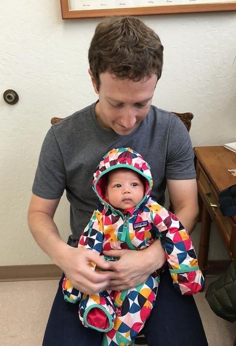 Mark Zuckerberg and Daughter Max