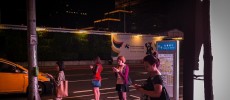 People play Pokemon Go on their smartphones on August 7, 2016 in Taipei, Taiwan.