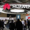 Huawei display at an electronics expo in Berlin