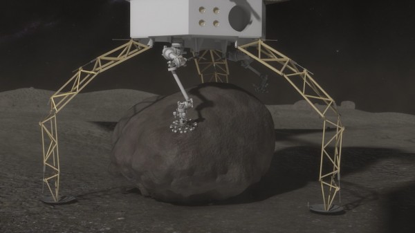 As part of the Asteroid Redirect Mission, NASA plans to send a robotic spacecraft to an asteroid tens of millions of miles away from Earth, capture a multi-ton boulder, and bring it to an orbit near t
