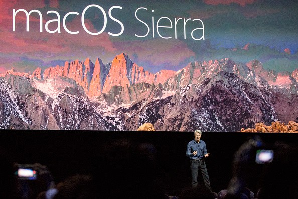 Craig Federighi, Apple's senior vice president of Software Engineering, introduces the new macOS Sierra software at an Apple event at the Worldwide Developer's Conference in San Francisco, California.