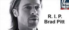 Brad Pitt is not dead as a hoax story circulating on Facebook claims.