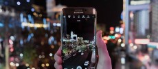 Samsung Galaxy Edge 6 Plus taking an image of the entire city of Las Vegas.
