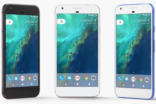 Google Pixel smartphone is available in three very distinct colors.