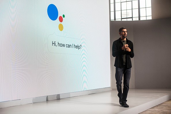 Pichai Sundararajan, known as Sundar Pichai, CEO of Google Inc. speaks during an event to introduce Google Pixel phone and other Google products in San Francisco, California. 