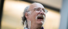 Princeton University professor F. Duncan Haldane, who was awarded the 2016 Nobel Prize in Physics, laughs during a toast in his honor in Princeton, New Jersey.