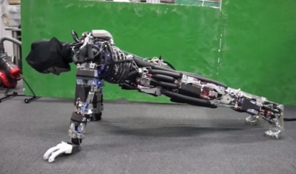 Kengoro the humanoid robot can do pushups and sweat like a human.