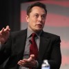 Tesla Motors CEO Elon Musk talks at the Automotive World News Congress at the Renaissance Center.