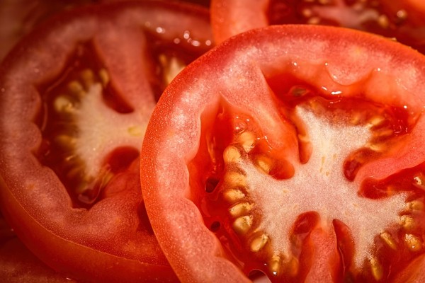 Supermarket or store bought tomatoes do not just taste bland but they are also bred and altered genetically that their natural flavor chemicals are virtually gone.