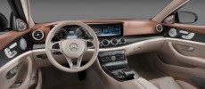 The E-class car has autonomous-driving capabilities that let car go farther on its own before the driver takes over and stay on track on curvier roads.