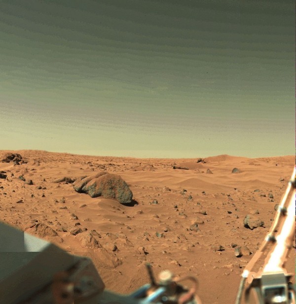This image was acquired at the Viking Lander 1 site with camera number 1.