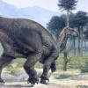 An artist's impression of an Iguanodon.