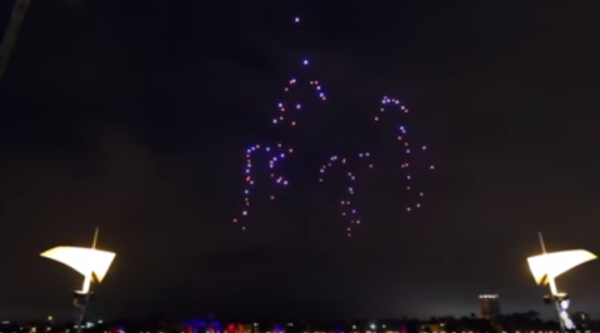 An exclusive preview of the Christmas Drone show rehearsal at Disney Springs. (YouTube)