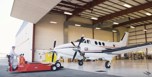 The six-seat Beechcraft King Air C90 mind-controlled plane. (YouTube)